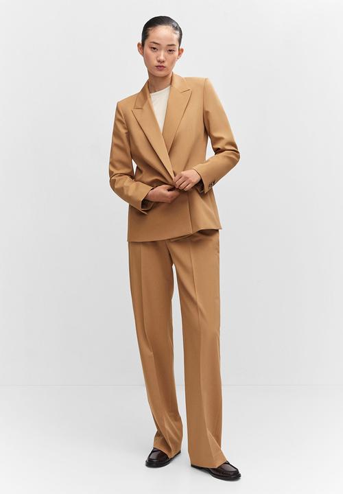 MANGO - Blazer greta - medium brown