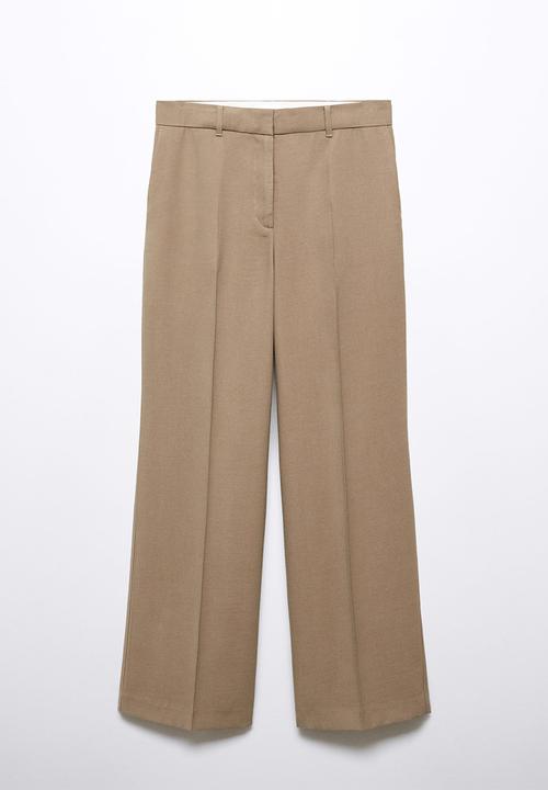 MANGO - Trousers carlos - medium brown