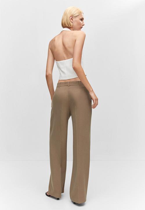 MANGO - Trousers carlos - medium brown