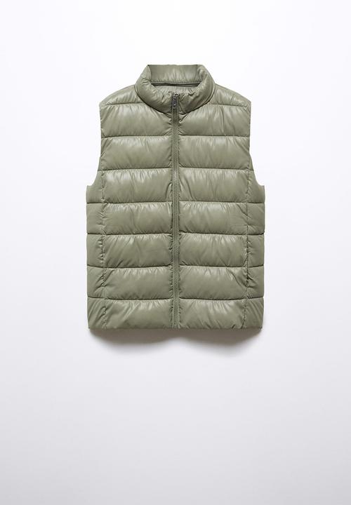 MANGO - Waistcoat blanvest - khaki