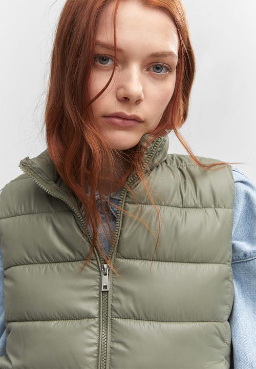 MANGO - Waistcoat blanvest - khaki