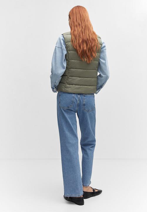 MANGO - Waistcoat blanvest - khaki