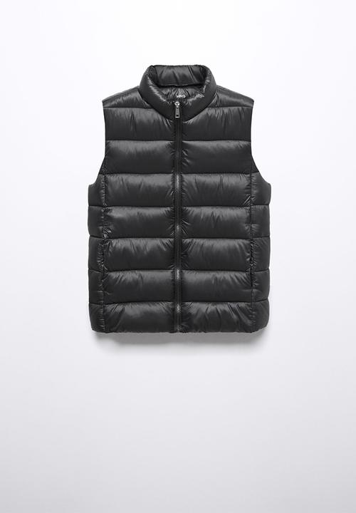 MANGO - Waistcoat blanvest - black