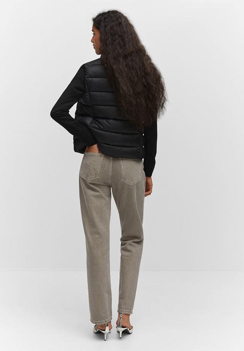 MANGO - Waistcoat blanvest - black