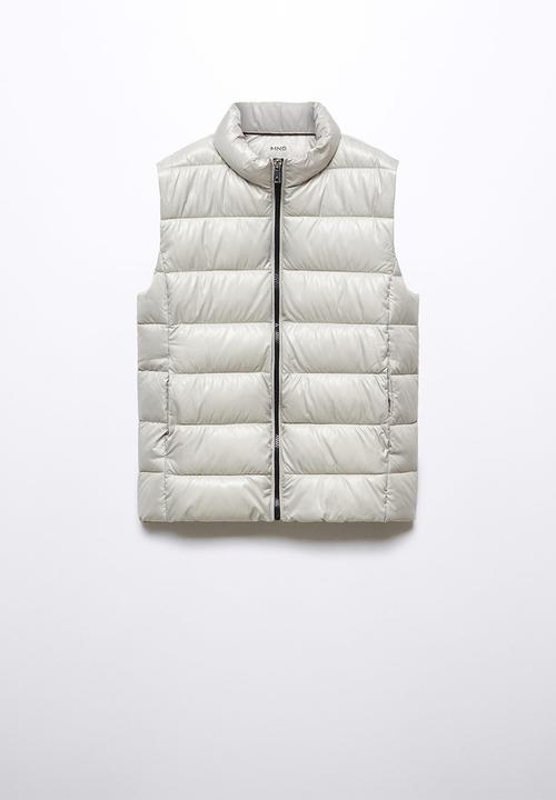 MANGO - Waistcoat blanvest - silver