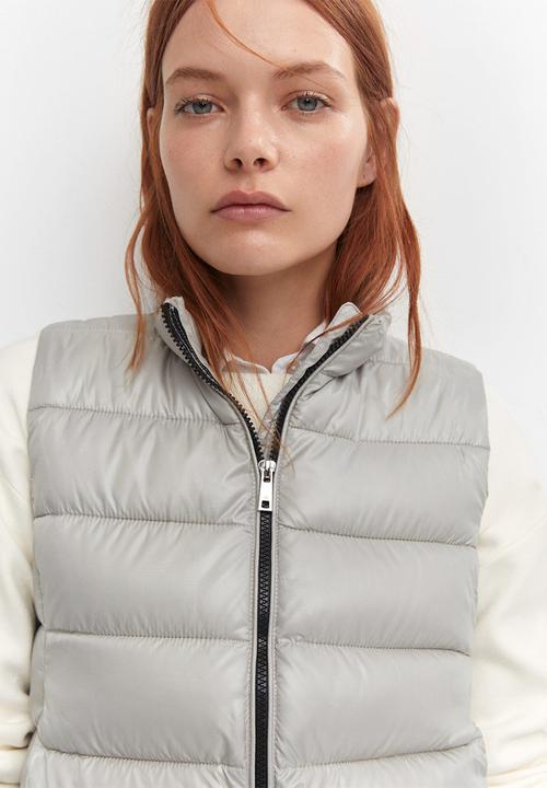 MANGO - Waistcoat blanvest - silver