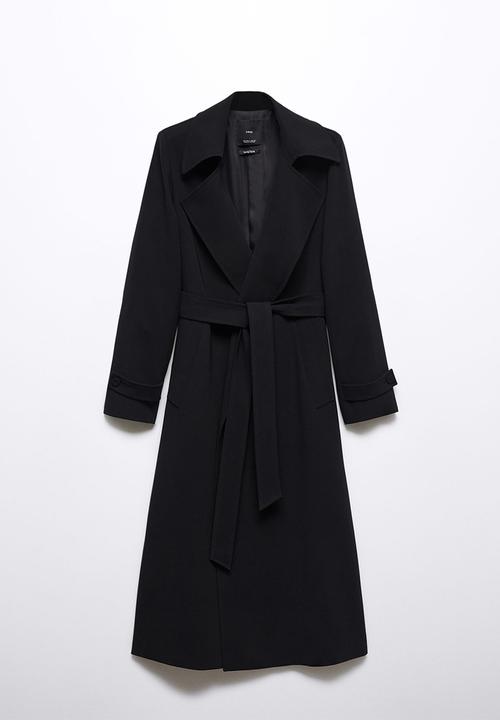 MANGO - Trench coat geisha - black