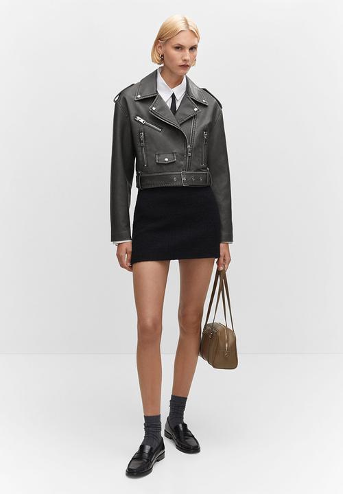 MANGO - Jacket gigi - black