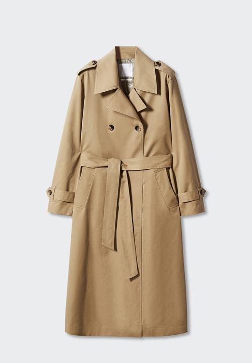 MANGO - Trench coat angela - medium brown