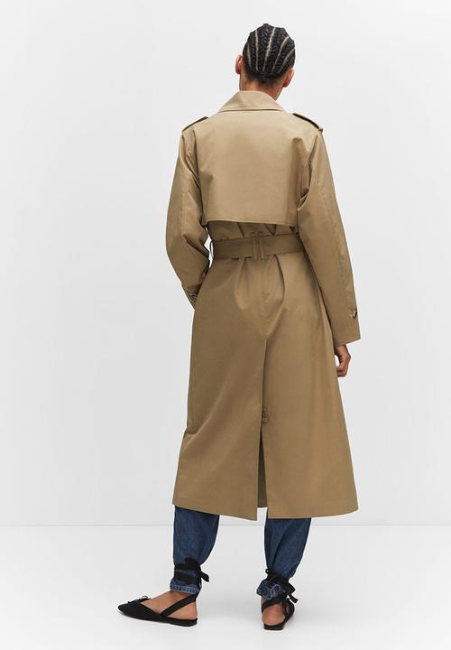 MANGO - Trench coat angela - medium brown