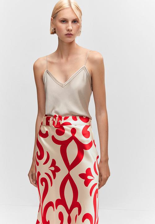 MANGO - Skirt shana - natural