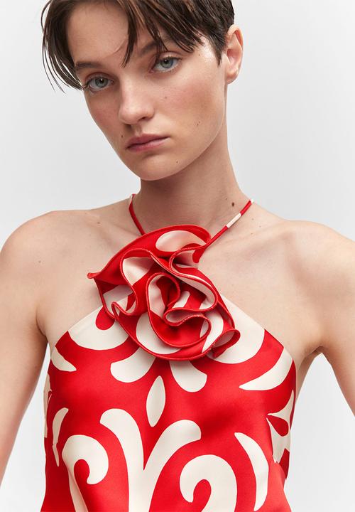 MANGO - Dress rosh - red