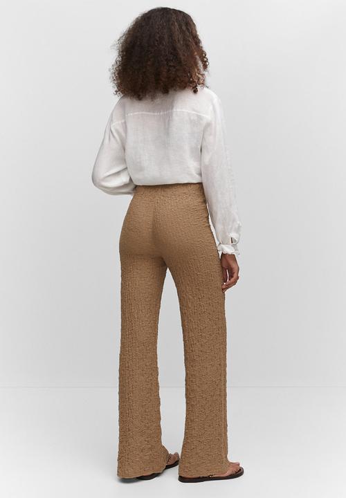 MANGO - Trousers calobra - light brown