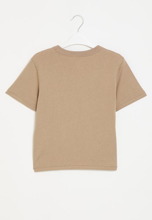 Cotton On - Jonny short sleeve print tee - taupy brown/yellowstone wolf