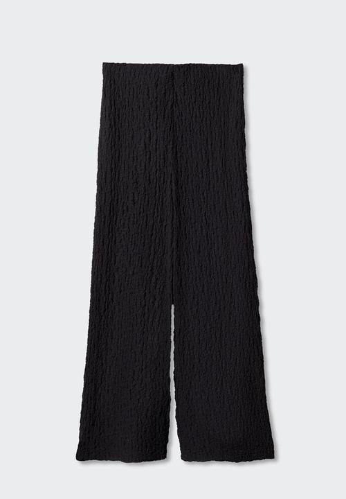 MANGO - Trousers calobra - black