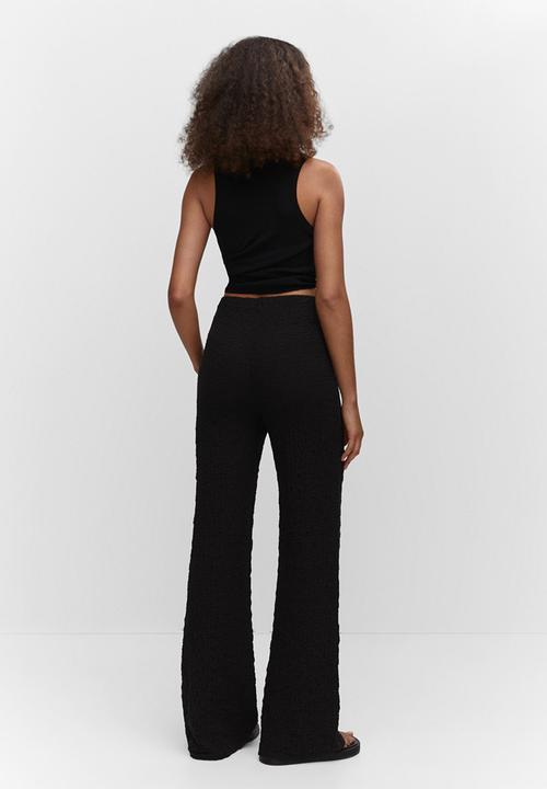 MANGO - Trousers calobra - black