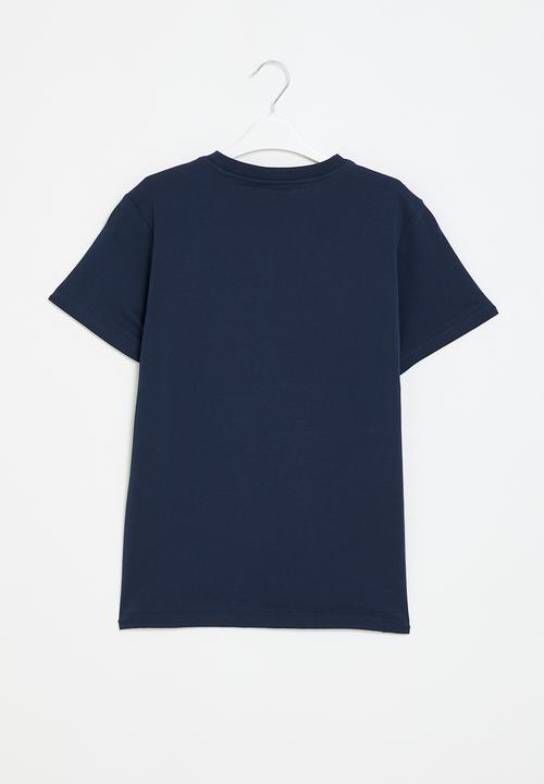 Aca Joe - Printed tee - navy & yellow