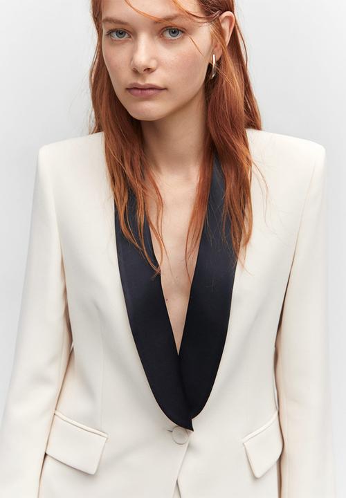 MANGO - Blazer smoking - white