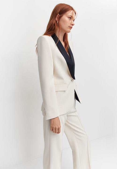 MANGO - Blazer smoking - white