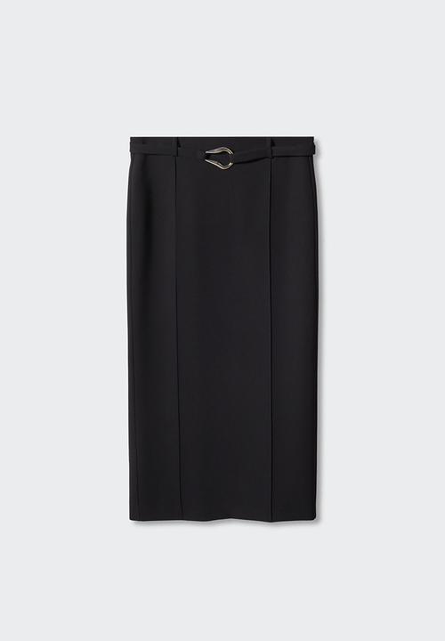 MANGO - Skirt julia - black