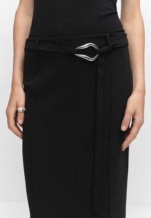MANGO - Skirt julia - black