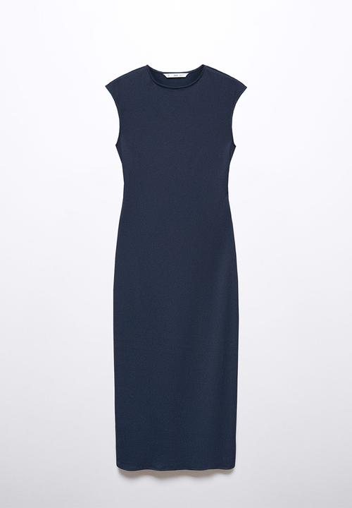 MANGO - Dress berry - navy