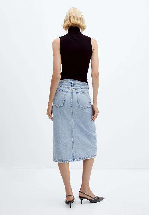 MANGO - Skirt soleil - open blue