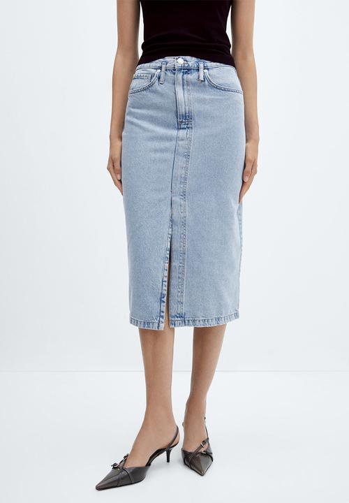 MANGO - Skirt soleil - open blue