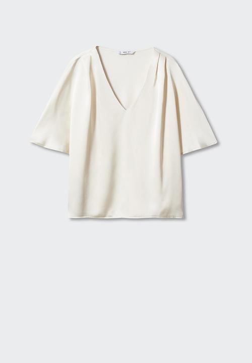 MANGO - Blouse anaya - ecru