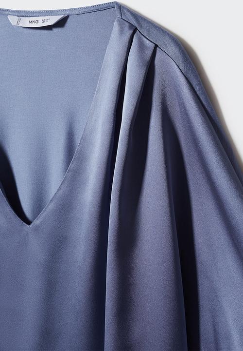 MANGO - Blouse anaya - light pastel blue
