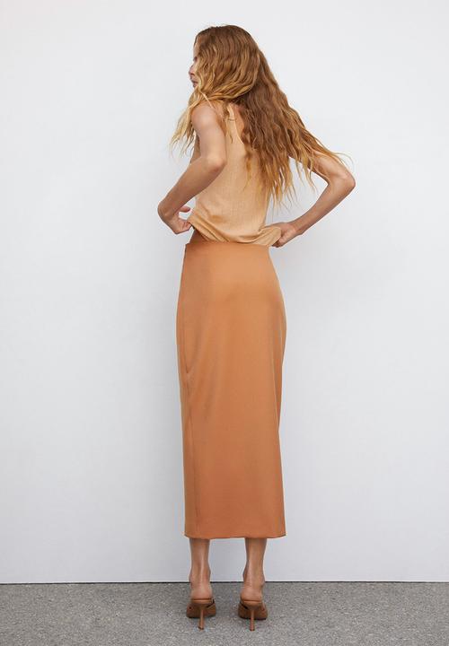 MANGO - Skirt famara - neutral 