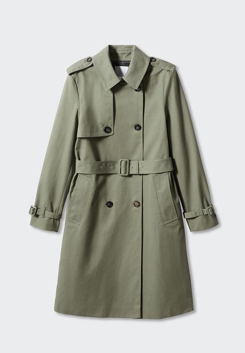 MANGO - Plus trench coat polana - khaki