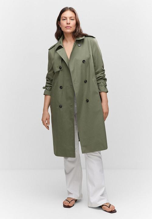 MANGO - Plus trench coat polana - khaki
