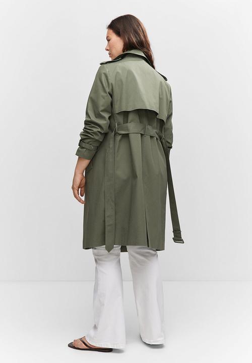 MANGO - Plus trench coat polana - khaki
