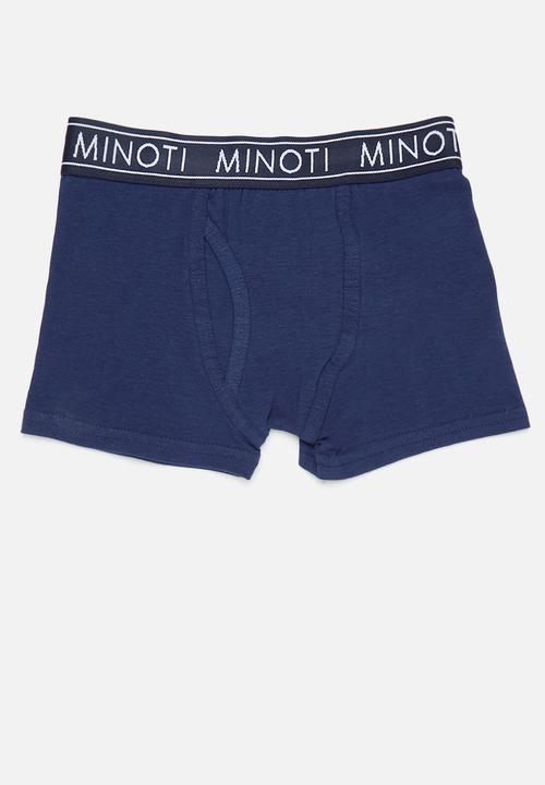 MINOTI - Boys red navy stripe 3pk boxers - multi
