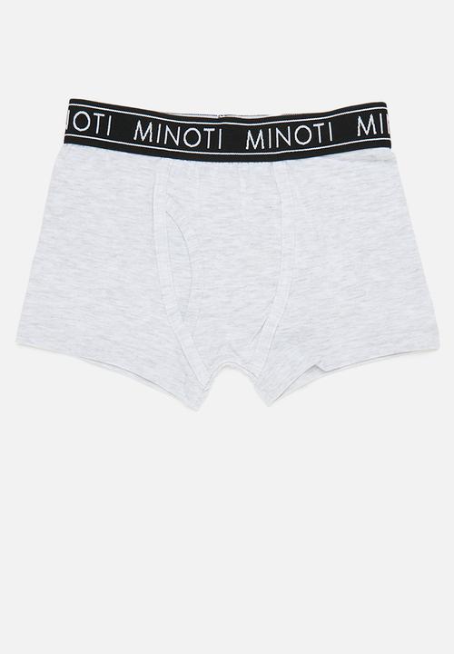 MINOTI - Boys grey camo 3pk boxers - multi