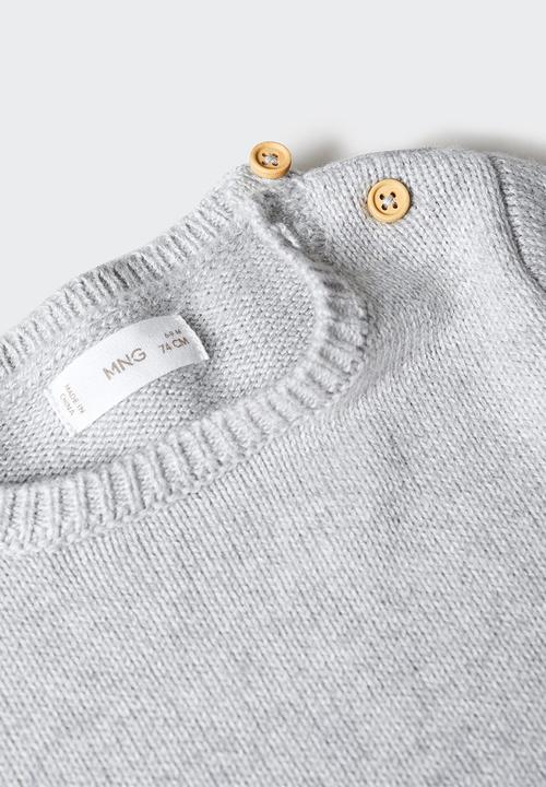 MANGO - Sweater may - light grey denim