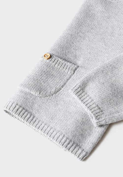 MANGO - Sweater may - light grey denim