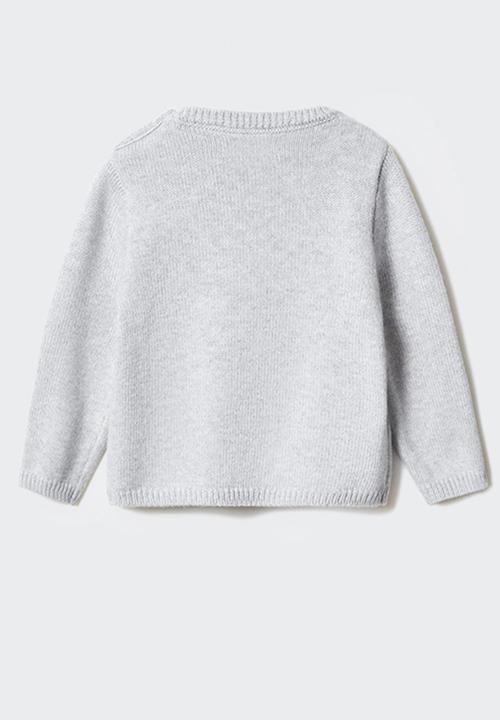 MANGO - Sweater may - light grey denim