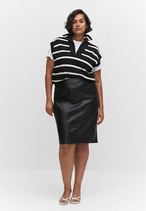 MANGO - Plus skirt pencil - black