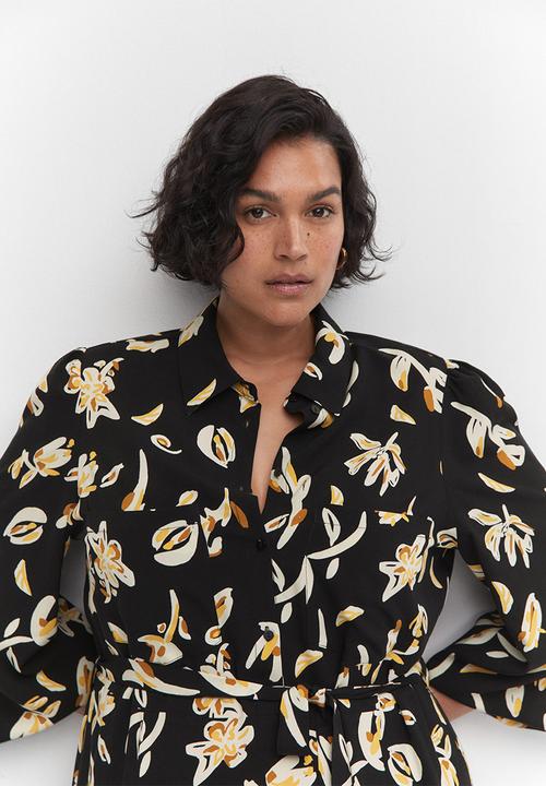 MANGO - Plus dress apple5 - black