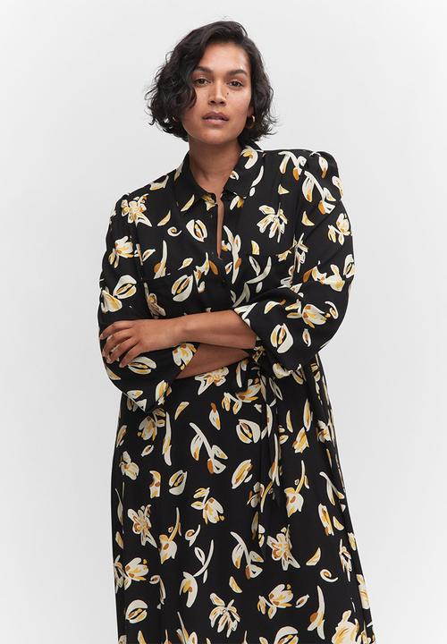 MANGO - Plus dress apple5 - black