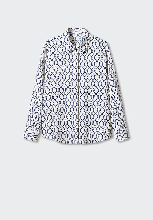 MANGO - Plus shirt basic - navy