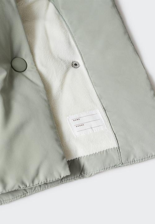MANGO - Anorak copo5 - pastel green