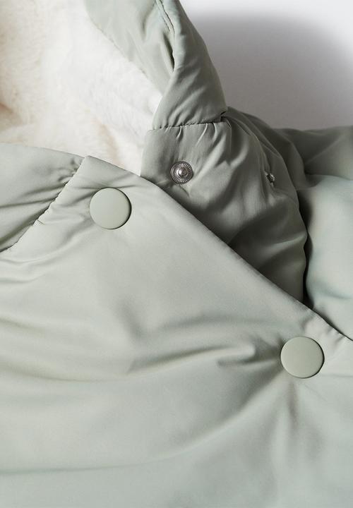 MANGO - Anorak copo5 - pastel green
