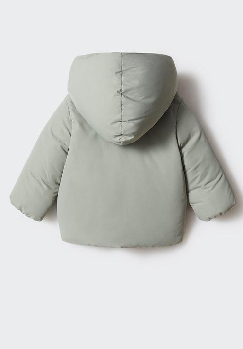 MANGO - Anorak copo5 - pastel green