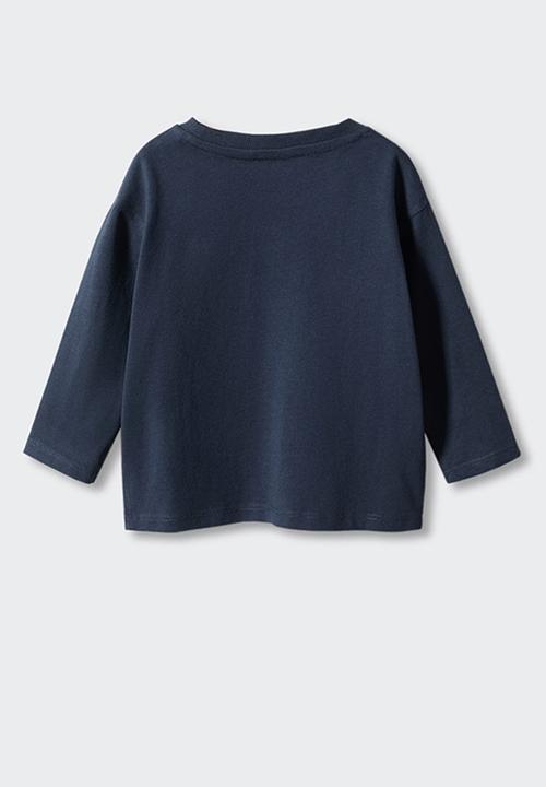 MANGO - T-shirt varsity - navy