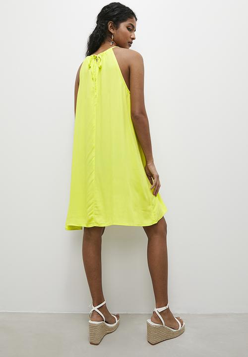 Superbalist - A-line mini dress - lemon