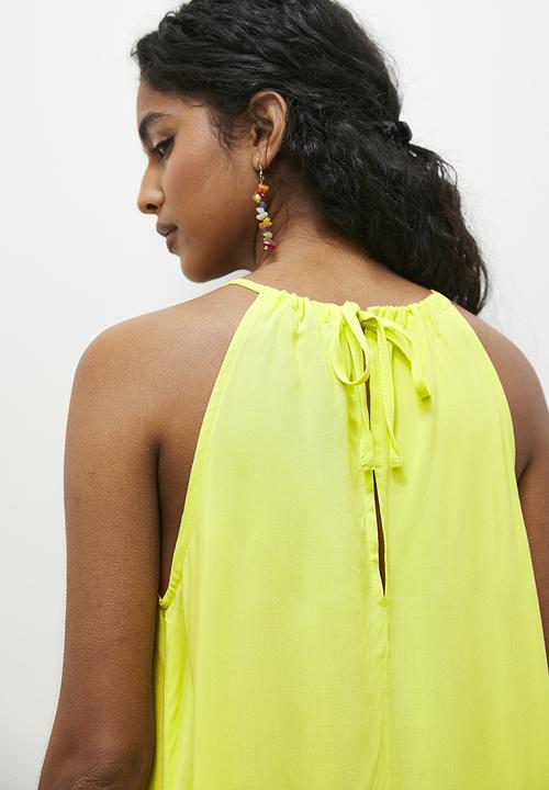 Superbalist - A-line mini dress - lemon
