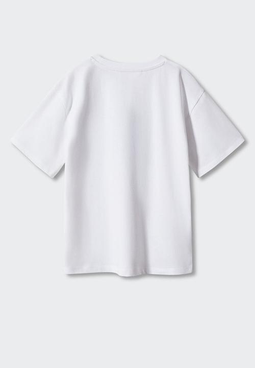 MANGO - T-shirt wheels - off white
